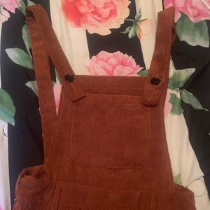 Burnt orange worn once overalls